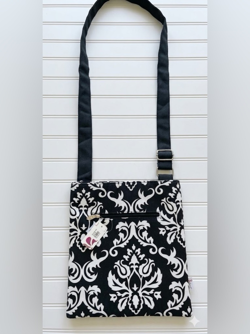 Belvah Crossbody Bag Purse Black White New NWT